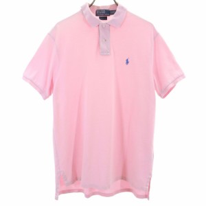 ポロバイラルフローレン 半袖 ポロシャツ L ピンク Polo by Ralph Lauren 鹿の子地 メンズ 240430