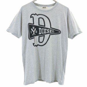 ディーゼル プリント 半袖 Tシャツ S グレー系 DIESEL メンズ 240430