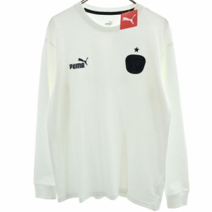 プーマ サッカー 長袖 Tシャツ M ホワイト PUMA ロンT メンズ 240503