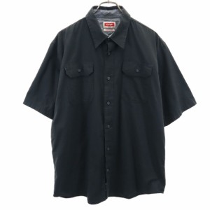 ラングラー 半袖 ワークシャツ L ブラック系 Wrangler メンズ 240503