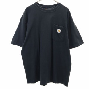 カーハート 半袖 Tシャツ L ブラック Carhartt ポケT ORIGINAL FIT メンズ 240504