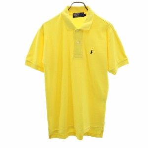ポロバイラルフローレン 半袖 ポロシャツ M イエロー Polo by Ralph Lauren 鹿の子 メンズ 240505