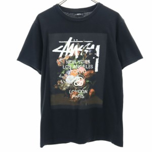 ステューシー プリント 半袖 Tシャツ S ブラック系 STUSSY メンズ 240506