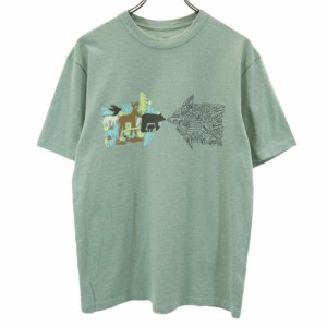 パタゴニア 19年製 アウトドア STY38445SP19 半袖 Tシャツ S グリーン系 patagonia メンズ 240506