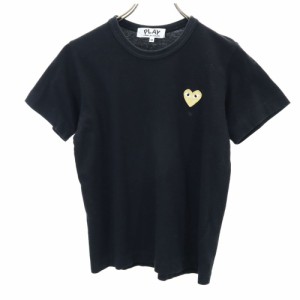 プレイコムデギャルソン 2017年 日本製 半袖 Tシャツ M ブラック PLAY COMME des GARCONS レディース 240506