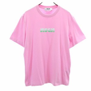 エムエスジーエム イタリア製 半袖 Tシャツ M ピンク MSGM メンズ 240509