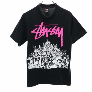 ステューシー プリント 半袖 Tシャツ S ブラック系 STUSSY レディース 240509