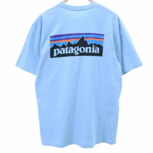 パタゴニア STY39174SP19 アウトドア バックプリント 半袖 Tシャツ M ブルー patagonia メンズ 240510