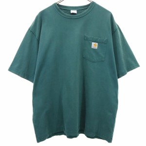 カーハート 半袖 Tシャツ L グリーン Carhartt メンズ 240511
