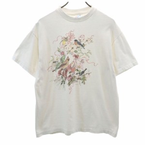 ヘインズ 90s USA製 オールド 半袖 Tシャツ L ホワイト Hanes レディース 240513