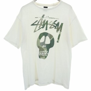 ステューシー 半袖 Tシャツ M オフホワイト STUSSY メンズ 240515