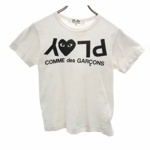 プレイコムデギャルソン 00s 2008年 日本製 半袖 Tシャツ S ホワイト PLAY COMME des GARCONS レディース 240515