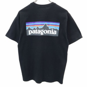 パタゴニア 20年製 アウトドア 38504SP20 バックプリント 半袖 Tシャツ S ブラック patagonia メンズ 240516