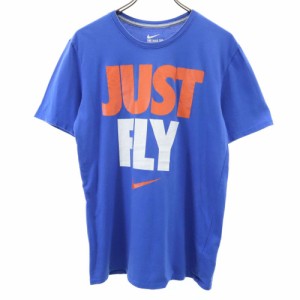 ナイキ プリント 半袖 Tシャツ L ブルー NIKE メンズ 240516