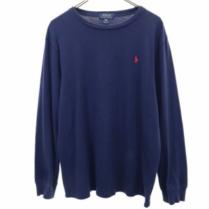 ポロラルフローレン 長袖 Tシャツ XL 18-20 ネイビー POLO RALPH LAUREN ロンT キッズ 240517