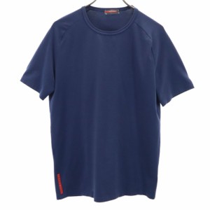 プラダ 半袖 Tシャツ M ネイビー PRADA ラグラン メンズ 240517