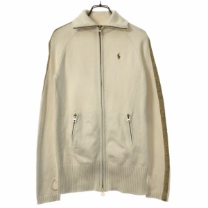 ラルフローレン 長袖 ニット ジップジャケット 160 ホワイト RALPH LAUREN キッズ 240226