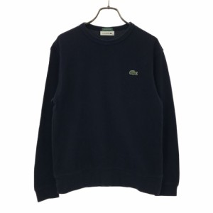 ラコステ ロゴワッペン 長袖 鹿の子地 Tシャツ 36 ネイビー LACOSTE カットソー メンズ 240302