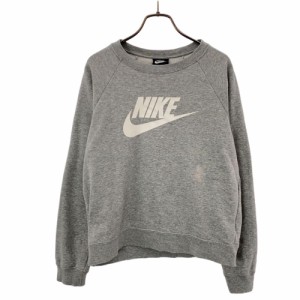 ナイキ 長袖 スウェット トレーナー M グレー NIKE トレーナー レディース 240305