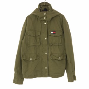 トミージーンズ 長袖 ミリタリージャケット S カーキ TOMMY JEANS TOMMY HILFIGER レディース 240128