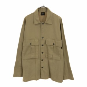 アルファインダストリーズ 長袖 カバーオール L ベージュ ALPHA INDUSTRIES INC ヘリンボーン メンズ 240325