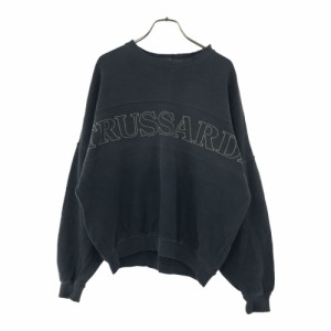 トラサルディ 長袖 トレーナー グレー TRUSSARDI スウェット メンズ 240325