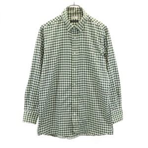 マッキントッシュフィロソフィ ギンガムチェック柄 ボタンダウンシャツ 42 MACKINTOSH PHILOSOPHY 三陽商会 TROTTER SHIRT メンズ 240403