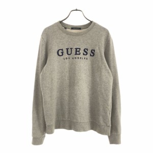 ゲス 長袖 スウェット トレーナー S グレー GUESS メンズ 240404