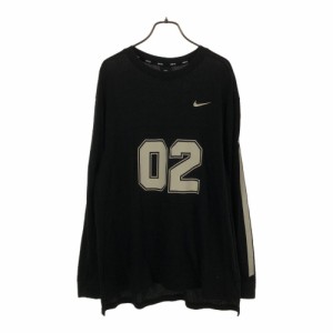 ナイキ エスビー プリント スケートボード 長袖 Tシャツ L ブラック NIKE SB メンズ 240429