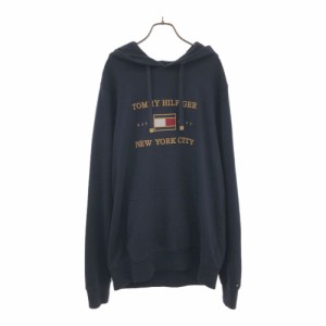 トミーヒルフィガー 長袖 スウェットパーカー L ネイビー TOMMY HILFIGER メンズ 240430