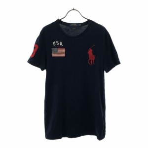 ポロラルフローレン ビッグポニー 半袖 Tシャツ S 紺 POLO RALPH LAUREN メンズ 240518