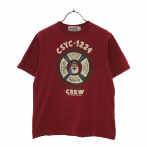 キャプテンサンタ プリント 半袖 Tシャツ SMALL レッド CAPTAIN SANTA レディース 240518