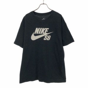 ナイキ ロゴプリント 半袖 Tシャツ XXL ブラック NIKE ビッグサイズ メンズ 240525