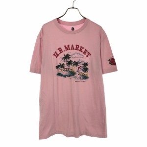 ハリウッドランチマーケット 日本製 未使用 プリント 半袖 Tシャツ 3 HOLLYWOOD RANCH MARKET タグ付き MOTHER NATURE メンズ 240525