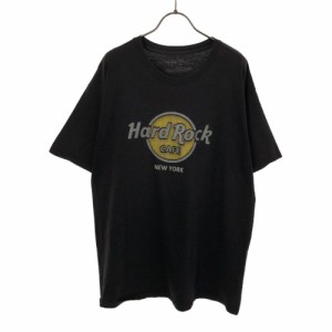 ハードロックカフェ プリント 半袖 Tシャツ L ブラック HARD ROCK CAFE メンズ 240525