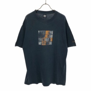 ディーシーシューズ ロゴプリント 半袖 Tシャツ L ブルー DC SHOES メンズ 240530