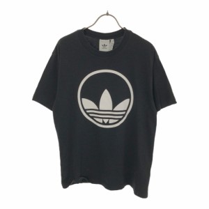 アディダス トレフォイルロゴプリント 半袖 Tシャツ L ブラック adidas レディース 240530