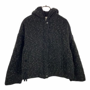 ザラ ツイード 中綿ジャケット S ブラック系 ZARA レディース 240211