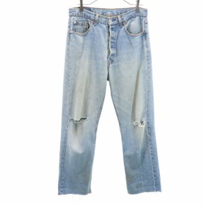 リーバイス 90s 501 USA製 ストレートデニムパンツ w34 Levi’s ボタンフライ カットオフ ジーパン メンズ 240422