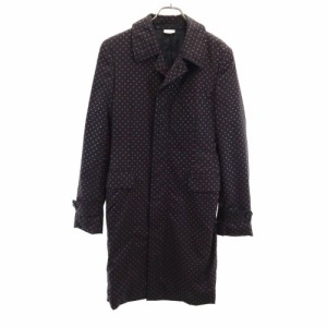 コムデギャルソンオムプリュス 2011年 日本製 ドット 長袖 ウールコート S ブラック系 COMME des GARCONS HOMME PLUS メンズ 240118