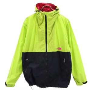 ノースフェイス アウトドア  コンパクトジャケット  L 黄緑 他 THE NORTH FACE NP11920  ナイロン フード ロゴ  メンズ 230926