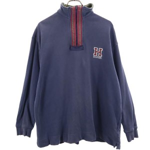 tommy hilfiger ハーフ ジップスウェット トレーナーの通販｜au PAY