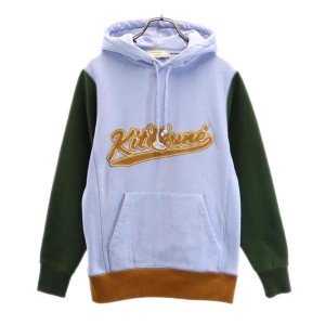 メゾンキツネ スウェットパーカー XXS パープルブルー系 MAISON KITSUNE 長袖 裏起毛 メンズ 231006