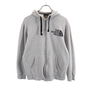 ノースフェイス NT61501X アウトドア 長袖 ジップパーカー L グレー系 THE NORTH FACE ロゴ メンズ 231104