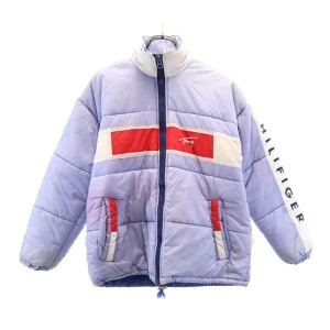 トミーヒルフィガー 90s オールド 中綿ジャケット XL ブルー×白×赤 TOMMY HILFIGER メンズ 231110