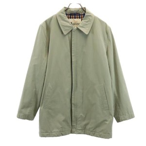 アクアスキュータム コットン ステンカラーコート M カーキ Aquascutum メンズ 231110