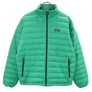 パタゴニア アウトドア 長袖 中綿ジャケット S グリーン系 patagonia ロゴ メンズ 231115