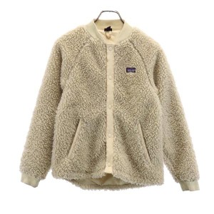 パタゴニア アウトドア 長袖 ノーカラー ボアジャケット XL14 ベージュ系 patagonia キッズ 231120