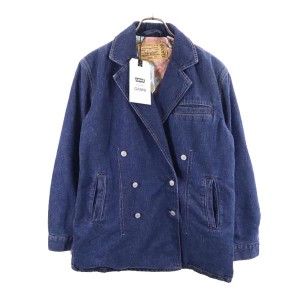 未使用 リーバイス × ガニー コラボ リネンブレンド デニムテーラードジャケット S Levi’s GANNI ジージャン レディース 231121