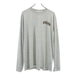 ナイキ 長袖 プリント Tシャツ XL グレー系 NIKE メンズ 231122